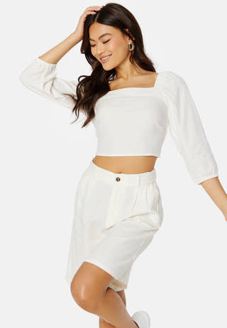 Caro 3/4 Balloon Linen Blend Top