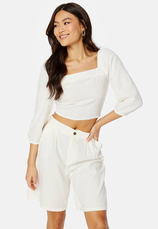 Caro 3/4 Balloon Linen Blend Top