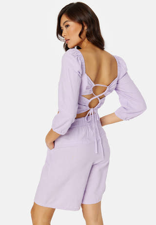 Caro 3/4 Balloon Linen Blend Top