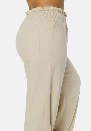 Onlcaro Wide Linen Bl Pant