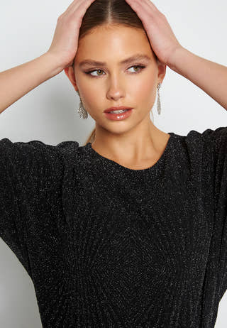 Carolla Loose Glitter Top