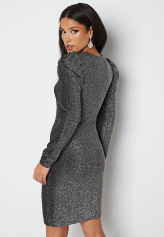 Darling L/S Glitter Puff Dress