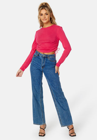 Free L/S Ruching Top