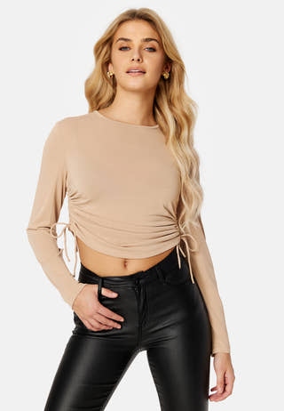 Free L/S Ruching Top