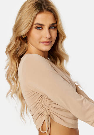 Free L/S Ruching Top