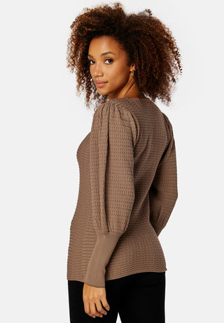 Ginnie L/S Puff Pullover Knit