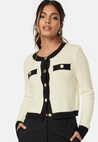 Lady O-Neck Cardigan Knit