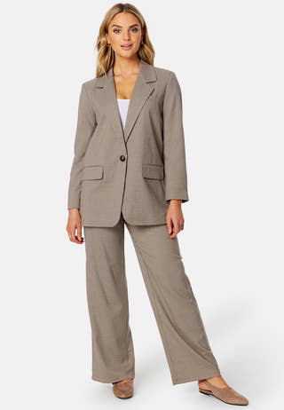 Lana-Carey L/S Check Blazer