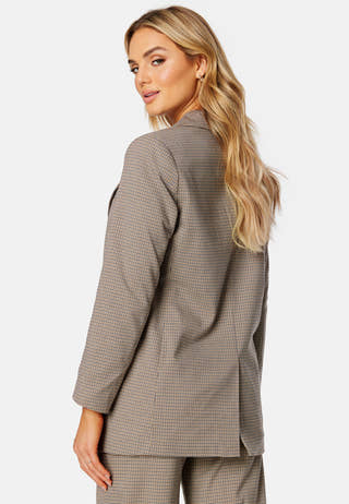 Lana-Carey L/S Check Blazer