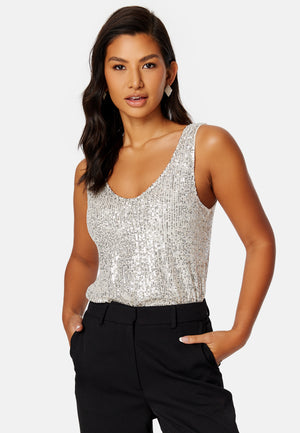 Lana S/L Sequins top