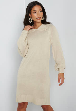 Lexa L/S Collar Dress Knit