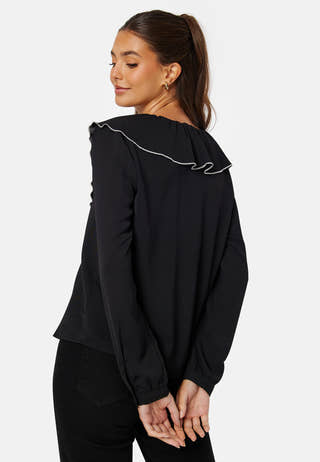 Lise Contrast Frill Shirt