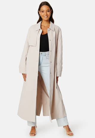 Lyng Mix Quiltted Trenchcoat