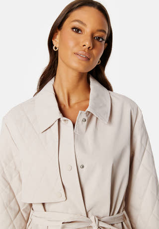 Lyng Mix Quiltted Trenchcoat