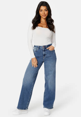 Onlmadison Blush HW Wide Denim