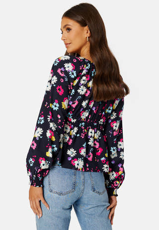 Melisa Life L/S Peplum Top