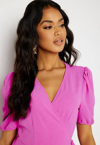 Mette SS Wrap Midi Dress