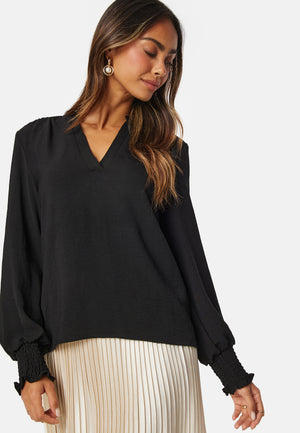 Onlmette V-Neck Smock Top