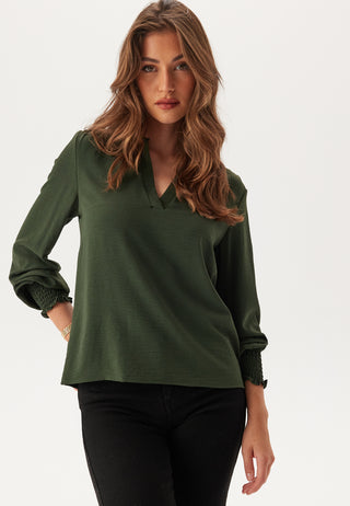 Onlmette V-Neck Smock Top