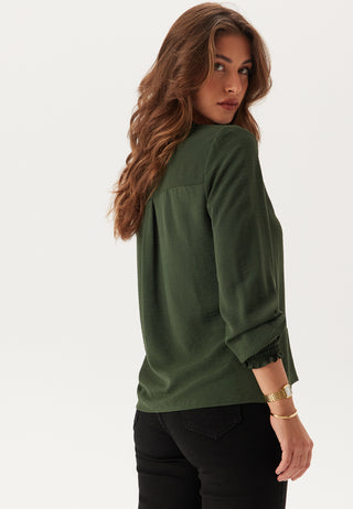 Onlmette V-Neck Smock Top