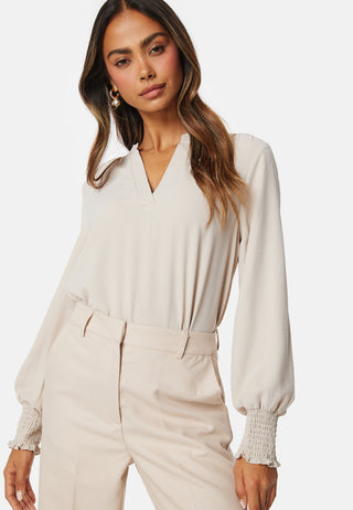 Onlmette V-Neck Smock Top