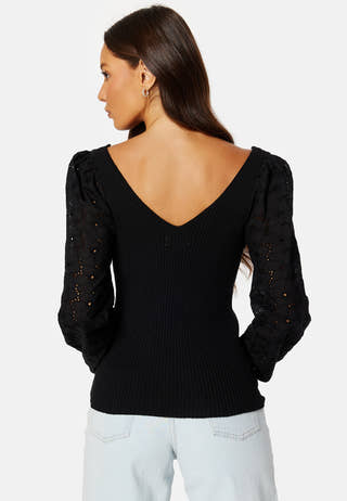 Nadia LS Wrap V-Neck Knit