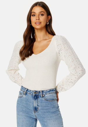 Nadia LS Wrap V-Neck Knit