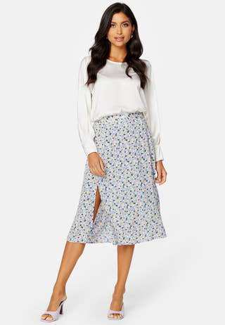 Nya HW Slit Midi Skirt