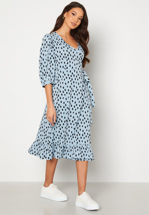 Oliva Wrap Midi Dress