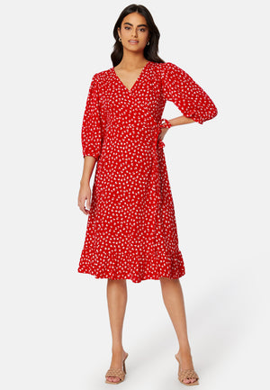 Oliva Wrap Midi Dress