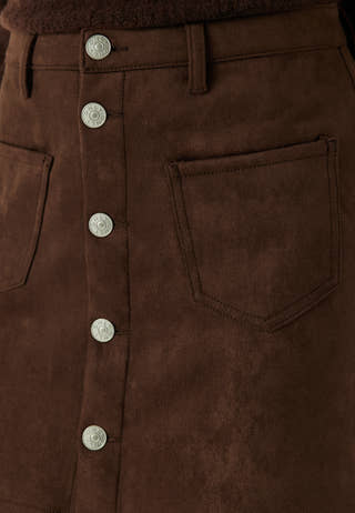 Onlamazing-stina Faux Suede Skirt