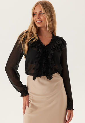 Onlanina Life Ls Ruffel V-neck