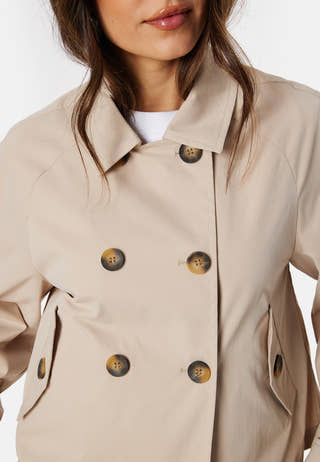 Onlapril short trenchcoat
