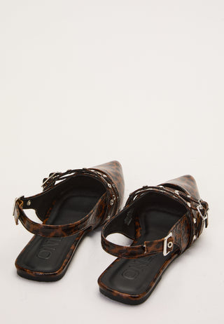 Onlaura-7 Pu Hardware Slingback