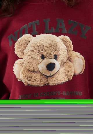 Onlbila L/S BEAR O-NECK SWT