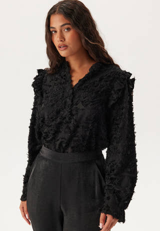 Onlcammie L/S FRILL TOP  Frill