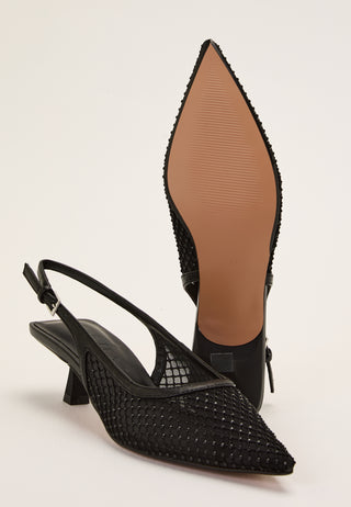 Onlcoco-9 Slingback Mesh Bling