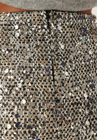 Onlglamour Mw Boucle Sequin Skirt