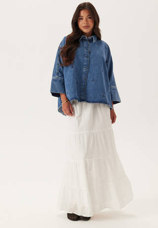 Onlgrace 3/4 HEART EMB DNM SHI