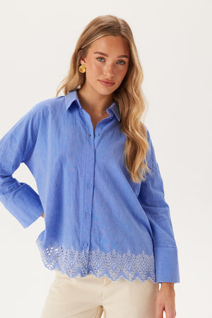 Onlgraces Tulum Ls Emb Shirt