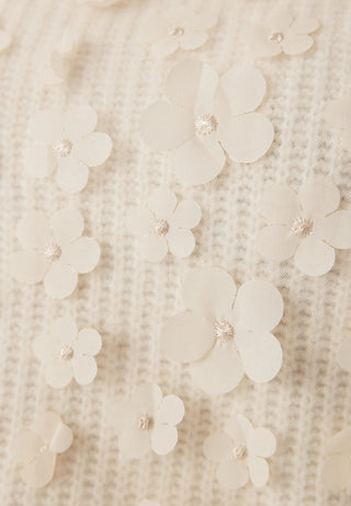 Onlhua Life Ls Flower Detail O-neck Knit