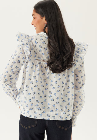 Onlidris Ls Frill Tape Top