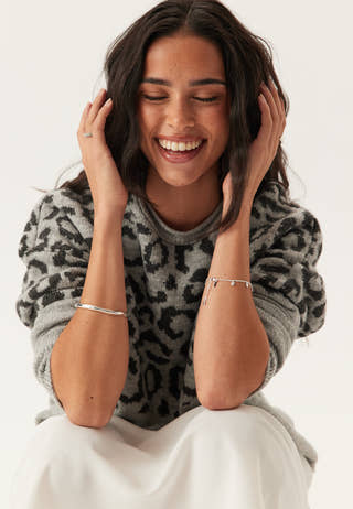 Onljade Animal Ls O-neck Knt