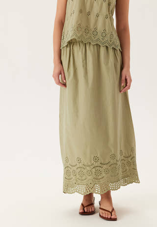 Onllou Life Emb Long Skirt