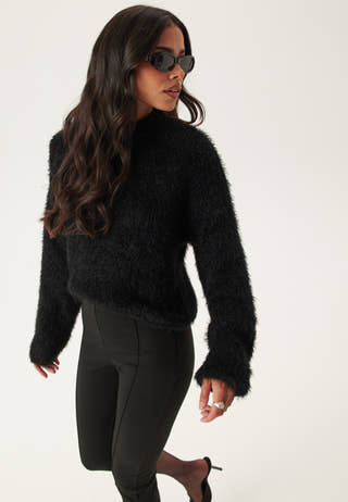 Onllulu Ls Rib Highneck Cc Knt