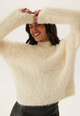 Onllulu Ls Rib Highneck Cc Knt