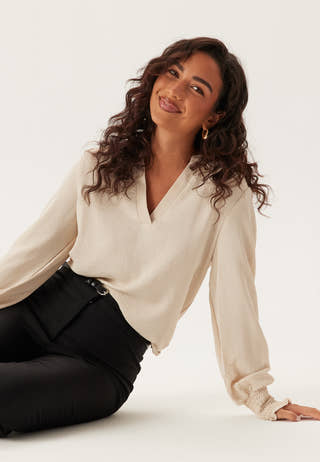 Onlmette V-Neck Smock Top