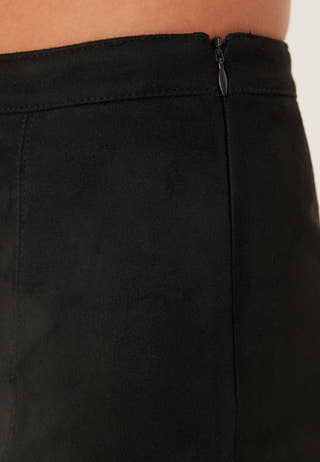 Onloline Life Faux Suede Skirt