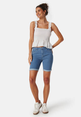 Onlrain Life Mid Denim Shorts