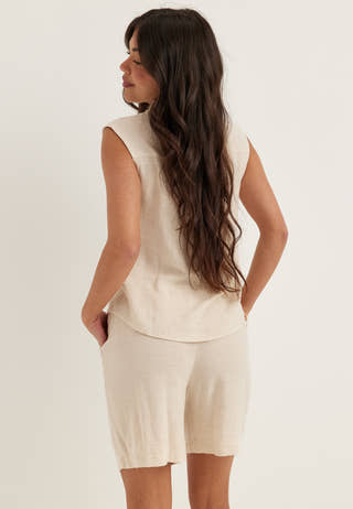 Onlsiesta S/L LINEN BL SHIRT